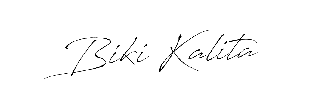 Similarly Antro_Vectra is the best handwritten signature design. Signature creator online .You can use it as an online autograph creator for name Biki Kalita. Biki Kalita signature style 6 images and pictures png