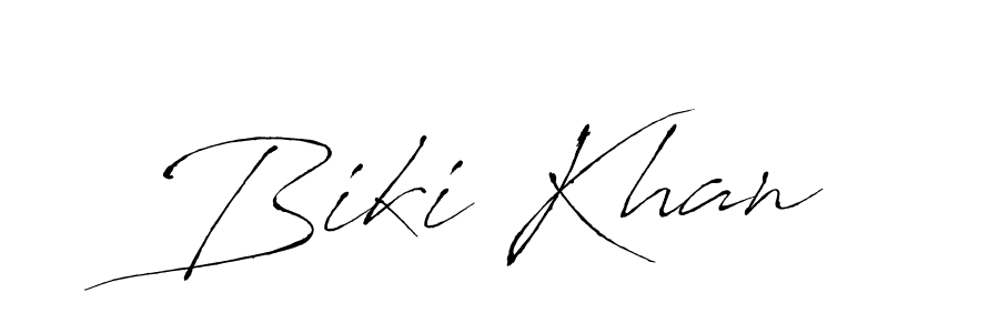 Biki Khan stylish signature style. Best Handwritten Sign (Antro_Vectra) for my name. Handwritten Signature Collection Ideas for my name Biki Khan. Biki Khan signature style 6 images and pictures png