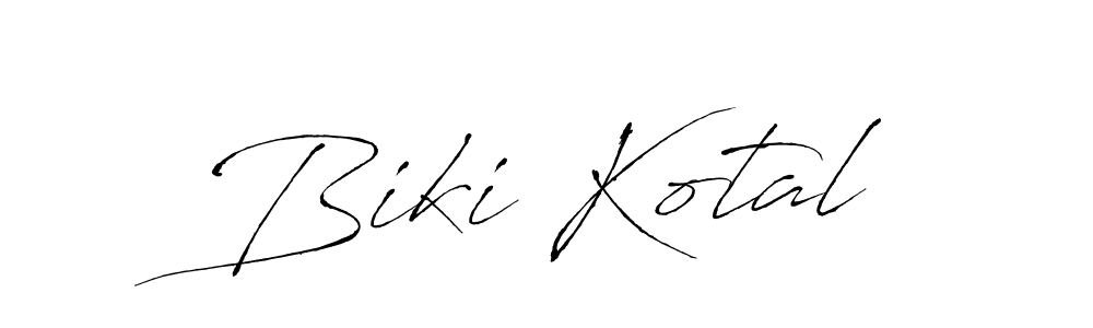 The best way (Antro_Vectra) to make a short signature is to pick only two or three words in your name. The name Biki Kotal include a total of six letters. For converting this name. Biki Kotal signature style 6 images and pictures png