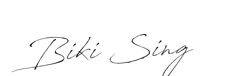 if you are searching for the best signature style for your name Biki Sing. so please give up your signature search. here we have designed multiple signature styles  using Antro_Vectra. Biki Sing signature style 6 images and pictures png