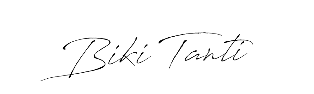 Similarly Antro_Vectra is the best handwritten signature design. Signature creator online .You can use it as an online autograph creator for name Biki Tanti. Biki Tanti signature style 6 images and pictures png