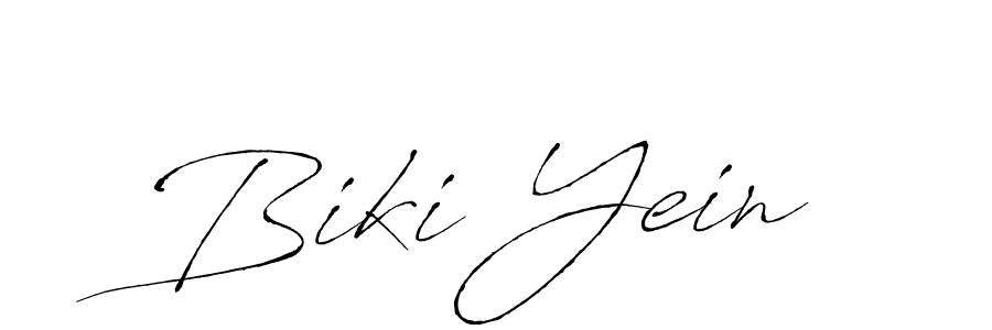 Also we have Biki Yein name is the best signature style. Create professional handwritten signature collection using Antro_Vectra autograph style. Biki Yein signature style 6 images and pictures png