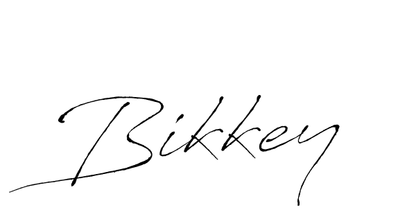 Use a signature maker to create a handwritten signature online. With this signature software, you can design (Antro_Vectra) your own signature for name Bikkey. Bikkey signature style 6 images and pictures png