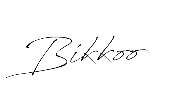 How to make Bikkoo signature? Antro_Vectra is a professional autograph style. Create handwritten signature for Bikkoo name. Bikkoo signature style 6 images and pictures png