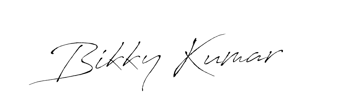 How to make Bikky Kumar name signature. Use Antro_Vectra style for creating short signs online. This is the latest handwritten sign. Bikky Kumar signature style 6 images and pictures png