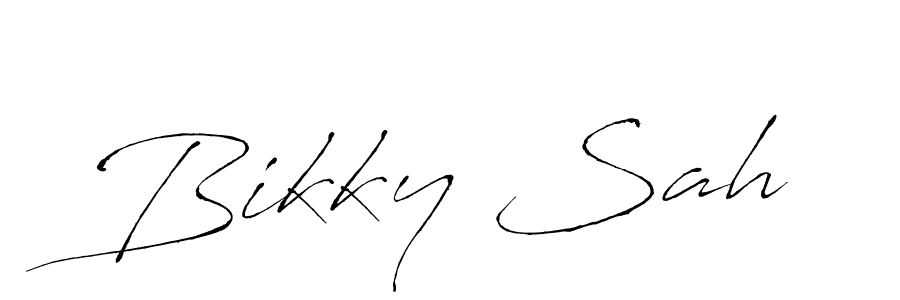 Make a beautiful signature design for name Bikky Sah. Use this online signature maker to create a handwritten signature for free. Bikky Sah signature style 6 images and pictures png