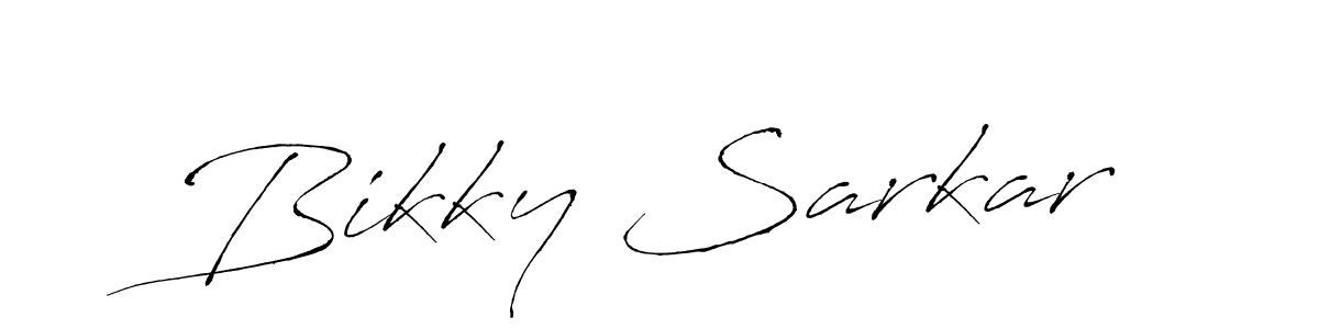 Also we have Bikky Sarkar name is the best signature style. Create professional handwritten signature collection using Antro_Vectra autograph style. Bikky Sarkar signature style 6 images and pictures png