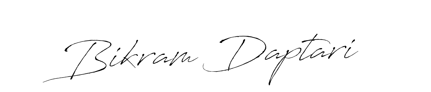 You should practise on your own different ways (Antro_Vectra) to write your name (Bikram Daptari) in signature. don't let someone else do it for you. Bikram Daptari signature style 6 images and pictures png