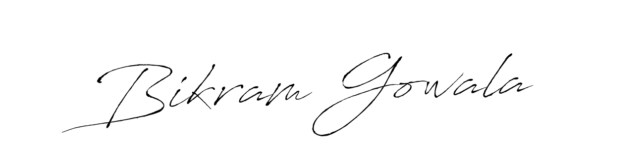 Make a beautiful signature design for name Bikram Gowala. With this signature (Antro_Vectra) style, you can create a handwritten signature for free. Bikram Gowala signature style 6 images and pictures png