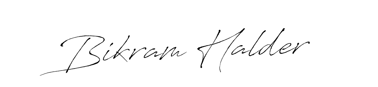 Antro_Vectra is a professional signature style that is perfect for those who want to add a touch of class to their signature. It is also a great choice for those who want to make their signature more unique. Get Bikram Halder name to fancy signature for free. Bikram Halder signature style 6 images and pictures png
