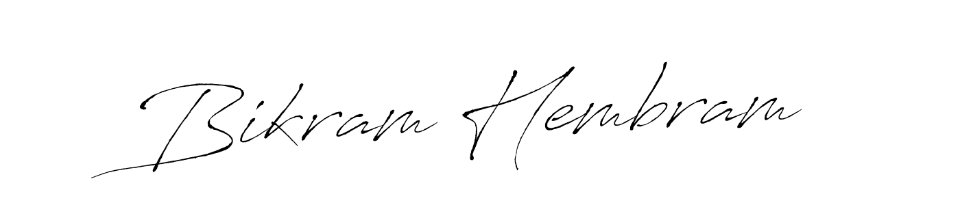 Also we have Bikram Hembram name is the best signature style. Create professional handwritten signature collection using Antro_Vectra autograph style. Bikram Hembram signature style 6 images and pictures png