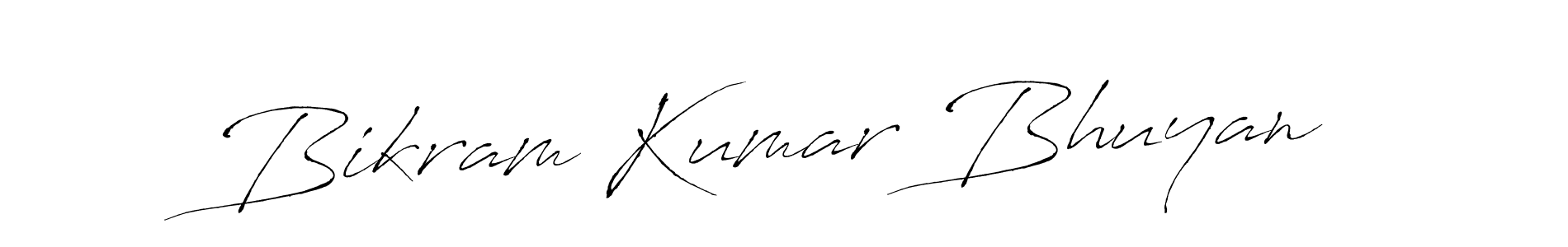 Create a beautiful signature design for name Bikram Kumar Bhuyan. With this signature (Antro_Vectra) fonts, you can make a handwritten signature for free. Bikram Kumar Bhuyan signature style 6 images and pictures png