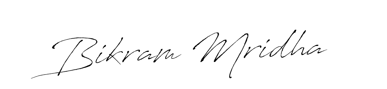 Bikram Mridha stylish signature style. Best Handwritten Sign (Antro_Vectra) for my name. Handwritten Signature Collection Ideas for my name Bikram Mridha. Bikram Mridha signature style 6 images and pictures png