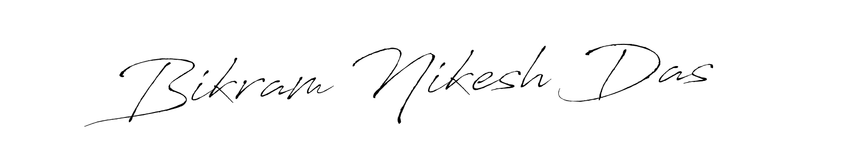 Antro_Vectra is a professional signature style that is perfect for those who want to add a touch of class to their signature. It is also a great choice for those who want to make their signature more unique. Get Bikram Nikesh Das name to fancy signature for free. Bikram Nikesh Das signature style 6 images and pictures png