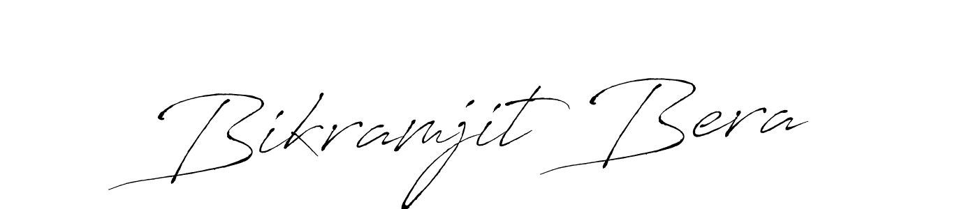 How to make Bikramjit Bera name signature. Use Antro_Vectra style for creating short signs online. This is the latest handwritten sign. Bikramjit Bera signature style 6 images and pictures png
