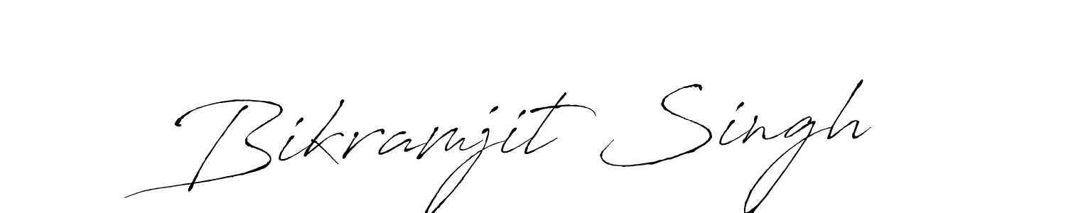 Design your own signature with our free online signature maker. With this signature software, you can create a handwritten (Antro_Vectra) signature for name Bikramjit Singh. Bikramjit Singh signature style 6 images and pictures png