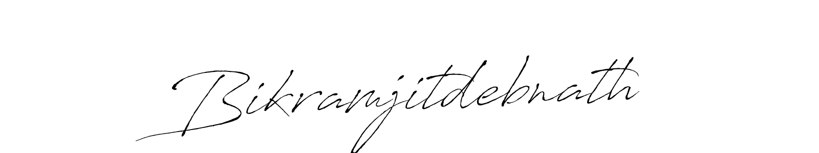 Make a short Bikramjitdebnath signature style. Manage your documents anywhere anytime using Antro_Vectra. Create and add eSignatures, submit forms, share and send files easily. Bikramjitdebnath signature style 6 images and pictures png