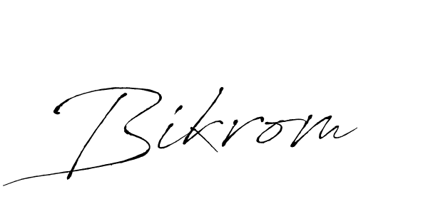 You should practise on your own different ways (Antro_Vectra) to write your name (Bikrom) in signature. don't let someone else do it for you. Bikrom signature style 6 images and pictures png
