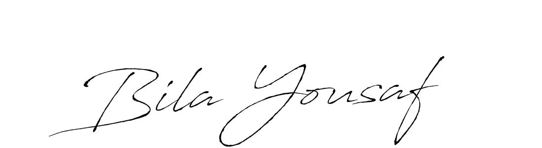 Design your own signature with our free online signature maker. With this signature software, you can create a handwritten (Antro_Vectra) signature for name Bila Yousaf. Bila Yousaf signature style 6 images and pictures png