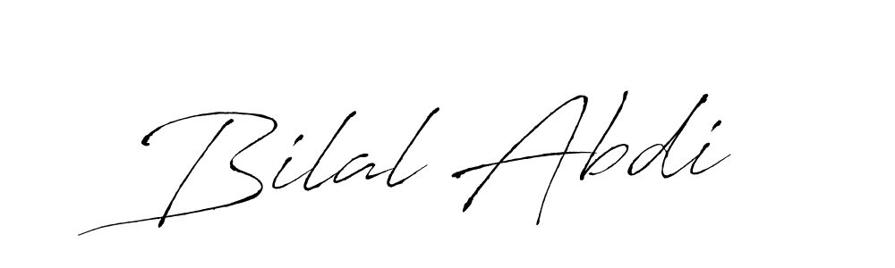 Antro_Vectra is a professional signature style that is perfect for those who want to add a touch of class to their signature. It is also a great choice for those who want to make their signature more unique. Get Bilal Abdi name to fancy signature for free. Bilal Abdi signature style 6 images and pictures png