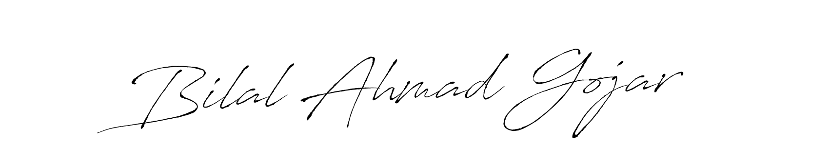 You can use this online signature creator to create a handwritten signature for the name Bilal Ahmad Gojar. This is the best online autograph maker. Bilal Ahmad Gojar signature style 6 images and pictures png