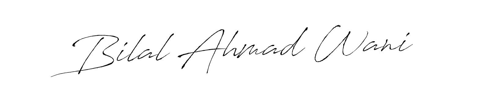Antro_Vectra is a professional signature style that is perfect for those who want to add a touch of class to their signature. It is also a great choice for those who want to make their signature more unique. Get Bilal Ahmad Wani name to fancy signature for free. Bilal Ahmad Wani signature style 6 images and pictures png