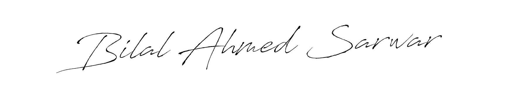 Make a beautiful signature design for name Bilal Ahmed Sarwar. With this signature (Antro_Vectra) style, you can create a handwritten signature for free. Bilal Ahmed Sarwar signature style 6 images and pictures png