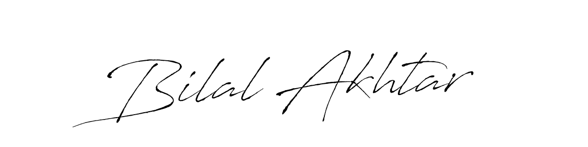 How to make Bilal Akhtar signature? Antro_Vectra is a professional autograph style. Create handwritten signature for Bilal Akhtar name. Bilal Akhtar signature style 6 images and pictures png