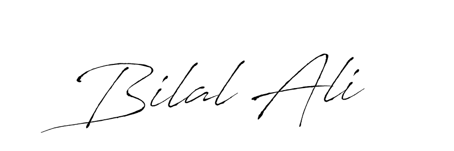 Design your own signature with our free online signature maker. With this signature software, you can create a handwritten (Antro_Vectra) signature for name Bilal Ali. Bilal Ali signature style 6 images and pictures png