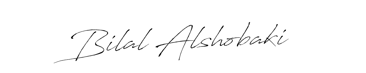 Make a beautiful signature design for name Bilal Alshobaki. With this signature (Antro_Vectra) style, you can create a handwritten signature for free. Bilal Alshobaki signature style 6 images and pictures png