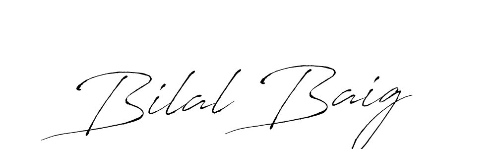 The best way (Antro_Vectra) to make a short signature is to pick only two or three words in your name. The name Bilal Baig include a total of six letters. For converting this name. Bilal Baig signature style 6 images and pictures png