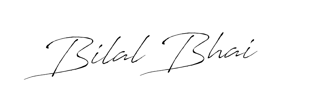 Make a beautiful signature design for name Bilal Bhai. With this signature (Antro_Vectra) style, you can create a handwritten signature for free. Bilal Bhai signature style 6 images and pictures png