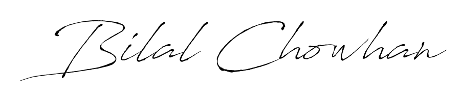 You should practise on your own different ways (Antro_Vectra) to write your name (Bilal Chowhan) in signature. Don't let someone else do it for you. Bilal Chowhan signature style 6 images and pictures png