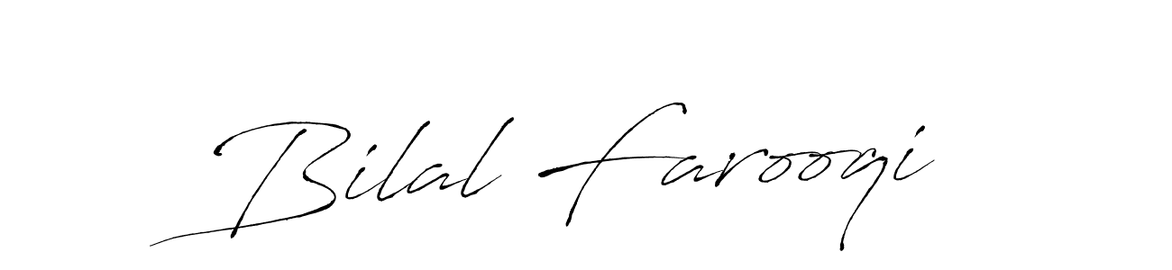 Bilal Farooqi stylish signature style. Best Handwritten Sign (Antro_Vectra) for my name. Handwritten Signature Collection Ideas for my name Bilal Farooqi. Bilal Farooqi signature style 6 images and pictures png