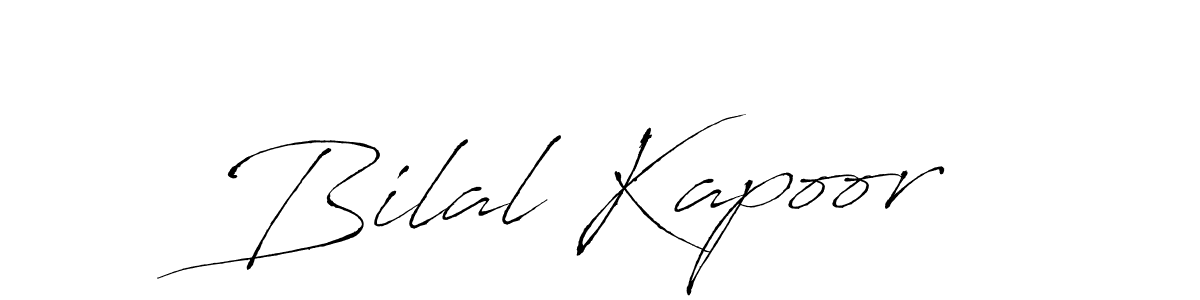 Create a beautiful signature design for name Bilal Kapoor. With this signature (Antro_Vectra) fonts, you can make a handwritten signature for free. Bilal Kapoor signature style 6 images and pictures png