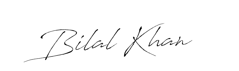 Design your own signature with our free online signature maker. With this signature software, you can create a handwritten (Antro_Vectra) signature for name Bilal Khan. Bilal Khan signature style 6 images and pictures png