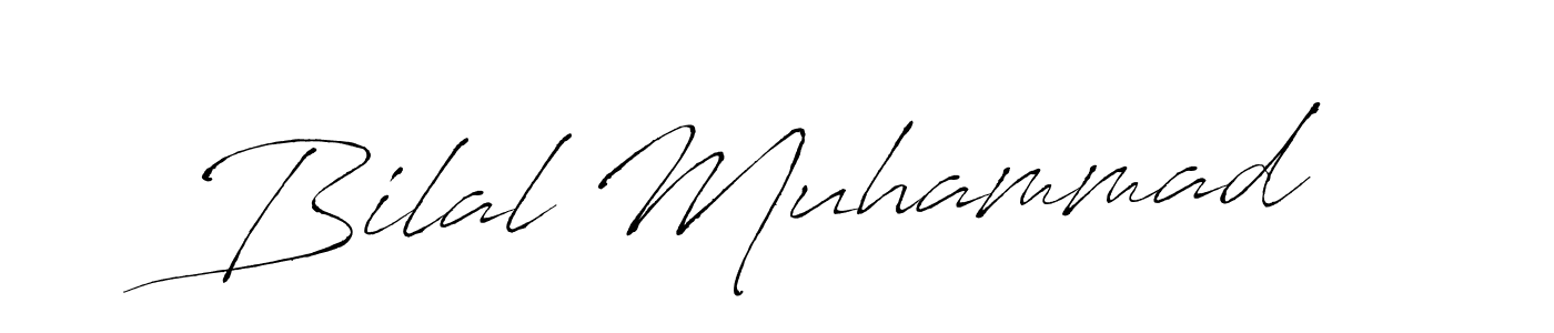 Design your own signature with our free online signature maker. With this signature software, you can create a handwritten (Antro_Vectra) signature for name Bilal Muhammad. Bilal Muhammad signature style 6 images and pictures png