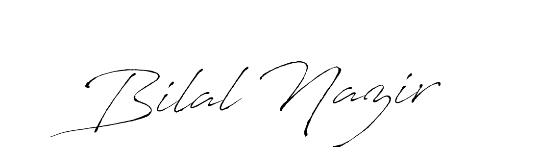 Create a beautiful signature design for name Bilal Nazir. With this signature (Antro_Vectra) fonts, you can make a handwritten signature for free. Bilal Nazir signature style 6 images and pictures png