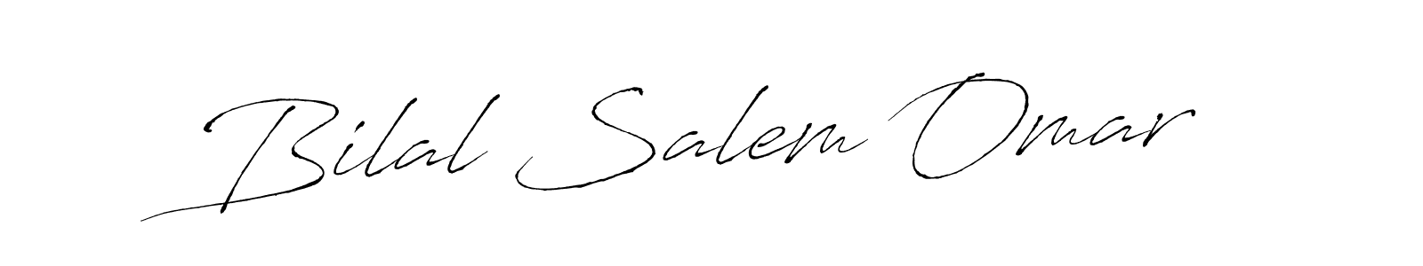 Use a signature maker to create a handwritten signature online. With this signature software, you can design (Antro_Vectra) your own signature for name Bilal Salem Omar. Bilal Salem Omar signature style 6 images and pictures png