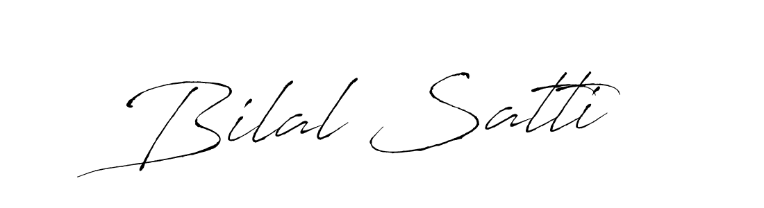 Create a beautiful signature design for name Bilal Satti. With this signature (Antro_Vectra) fonts, you can make a handwritten signature for free. Bilal Satti signature style 6 images and pictures png