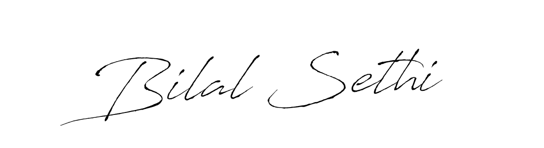 Create a beautiful signature design for name Bilal Sethi. With this signature (Antro_Vectra) fonts, you can make a handwritten signature for free. Bilal Sethi signature style 6 images and pictures png