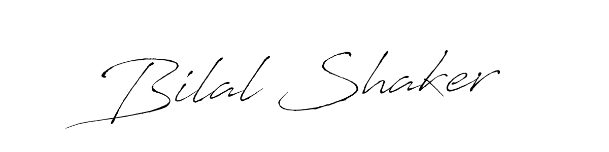 Also we have Bilal Shaker name is the best signature style. Create professional handwritten signature collection using Antro_Vectra autograph style. Bilal Shaker signature style 6 images and pictures png