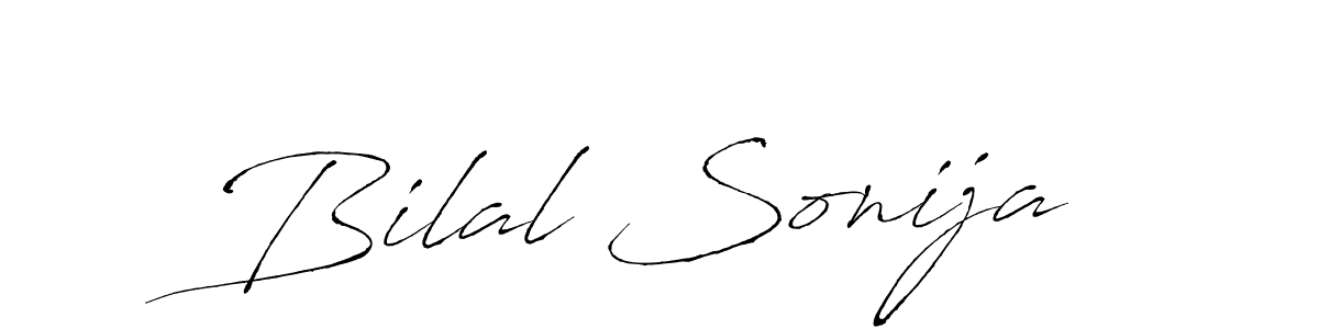 Also You can easily find your signature by using the search form. We will create Bilal Sonija name handwritten signature images for you free of cost using Antro_Vectra sign style. Bilal Sonija signature style 6 images and pictures png