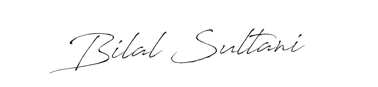 Create a beautiful signature design for name Bilal Sultani. With this signature (Antro_Vectra) fonts, you can make a handwritten signature for free. Bilal Sultani signature style 6 images and pictures png