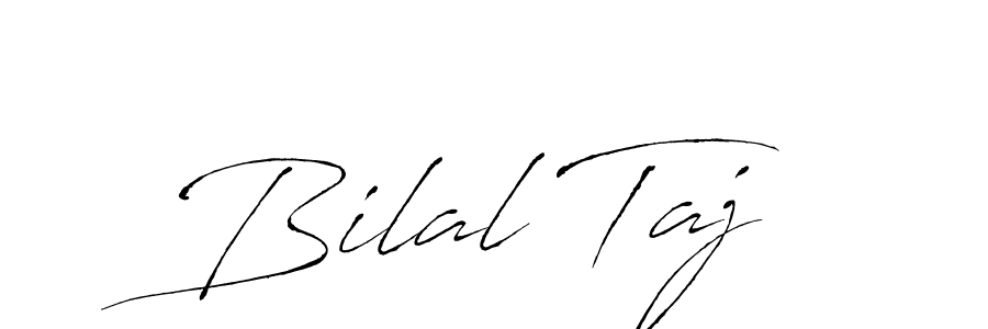 Use a signature maker to create a handwritten signature online. With this signature software, you can design (Antro_Vectra) your own signature for name Bilal Taj. Bilal Taj signature style 6 images and pictures png