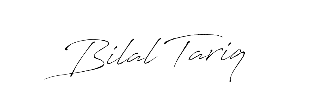 How to make Bilal Tariq name signature. Use Antro_Vectra style for creating short signs online. This is the latest handwritten sign. Bilal Tariq signature style 6 images and pictures png