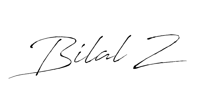 Design your own signature with our free online signature maker. With this signature software, you can create a handwritten (Antro_Vectra) signature for name Bilal Z. Bilal Z signature style 6 images and pictures png