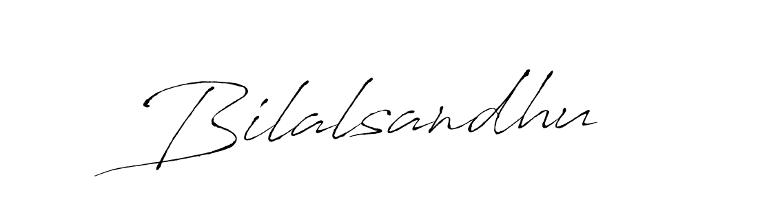 Design your own signature with our free online signature maker. With this signature software, you can create a handwritten (Antro_Vectra) signature for name Bilalsandhu. Bilalsandhu signature style 6 images and pictures png