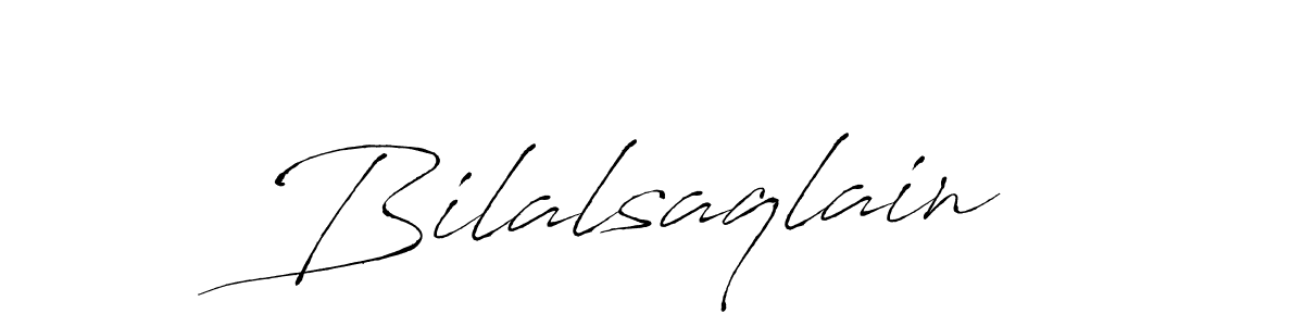 Also we have Bilalsaqlain name is the best signature style. Create professional handwritten signature collection using Antro_Vectra autograph style. Bilalsaqlain signature style 6 images and pictures png