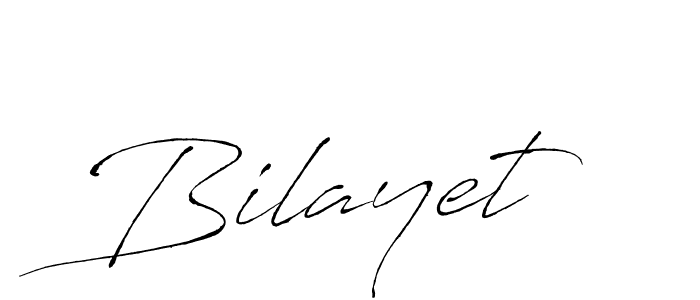 Design your own signature with our free online signature maker. With this signature software, you can create a handwritten (Antro_Vectra) signature for name Bilayet. Bilayet signature style 6 images and pictures png